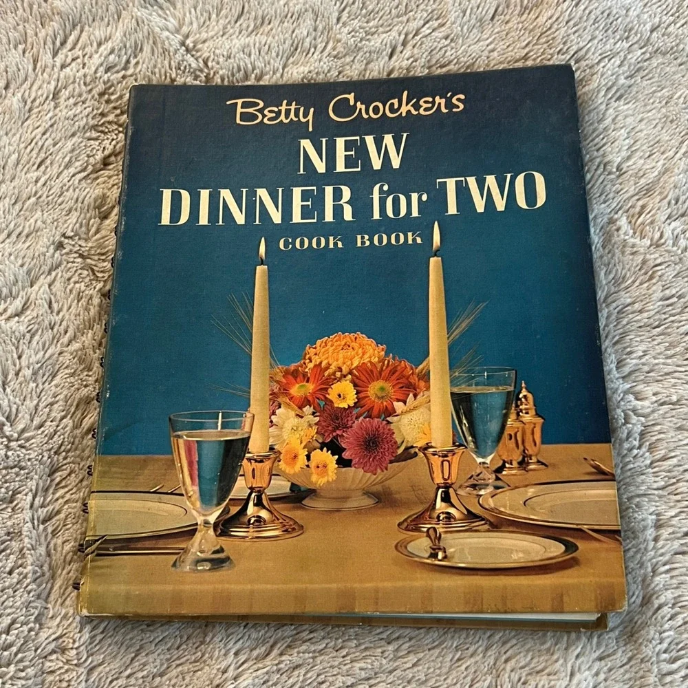 Vintage 1964 Betty Crocker's New Dinner for Two Cook Book First Edition Spiral